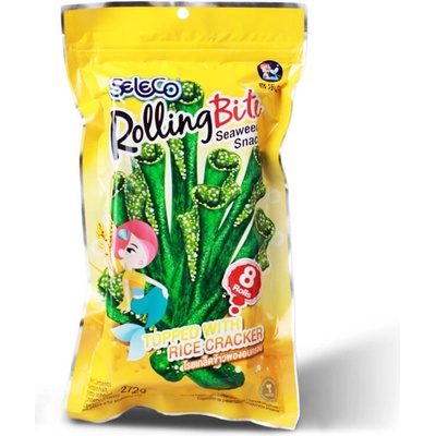 Rolling Bite Snack z morských rias s ryžovým krekrom SELECO 27,2 g