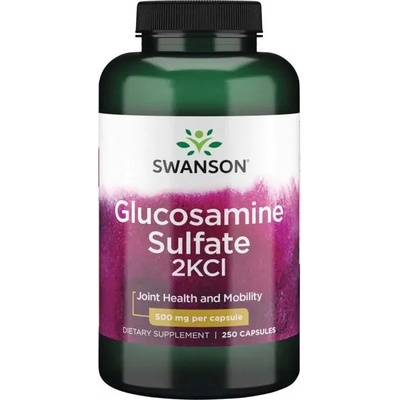Swanson Glucosamine Sulfate 2KCl, 500 mg, 250 капсули, Swanson (SW528)