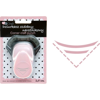 dpCraft Dekorační děrovačka rohová 2,5 cm – půlměsíc (JCDZ-210-005)