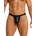 SuperLove Sexy Faux Leather Jockstrap 255 Black XL