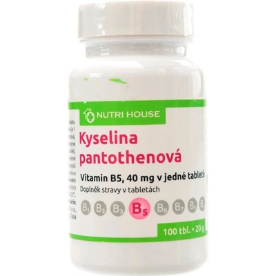 Nutrihouse Vitamín B5 kyselina pantothenová 100 tablet