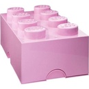 LEGO® úložný box 25 x 50,2 x 18,1 cm světle ružová