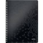 Leitz Спирална тетрадка с линийка LEITZ Wow A/4 80 страници черна 46370095 (46370095)