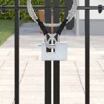 vidaXL Катинар 2 бр. Сребрист Стомана (42020732)