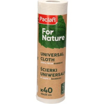 Paclan For Nature Univerzálne rozložiteľné bambusové utierky 40ks/rolka rozmer 25x40cm
