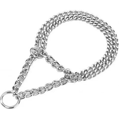 Nobby Нашийник метално колие двойно за куче дебелина 3 мм, обиколка 65 см 73044