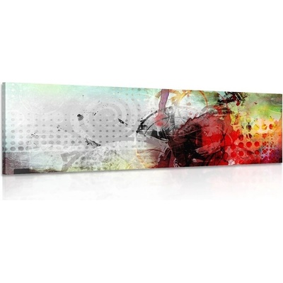 Obraz grafická malba - 135x45