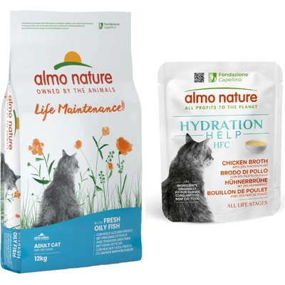 Almo Nature Functional Life Maintenance tučné ryby a ryža 12 kg