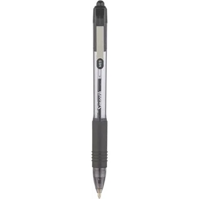 Zebra Химикалка, 0, 27 мм, с бутон, ZEBRA "Z-Grip Smooth", черна 22561 (22561)
