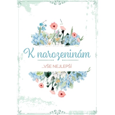 Přání k narozeninám "Vše nejlepší!" – Zboží Dáma
