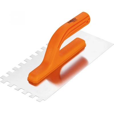 NEO tools 50-202 hladítko zub, 270 x 125 mm, 10 x 10 x 10 mm,nerez, plastic rukojeť