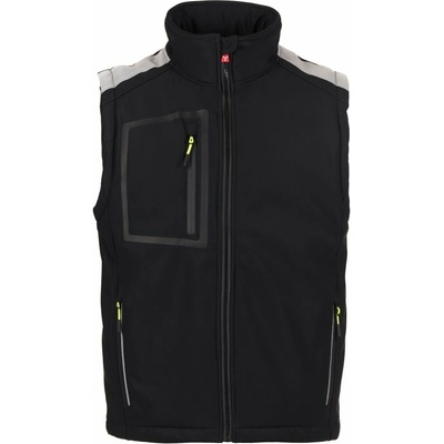 Payper pánska softshellová vesta STREAM VEST PAD čierna/ čierna