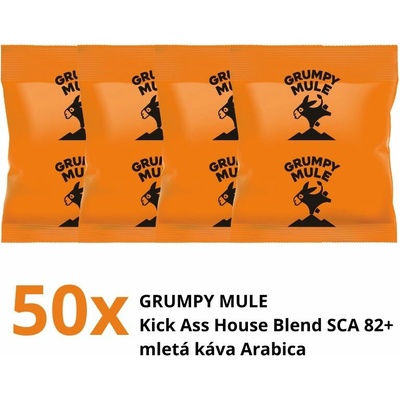 Grumpy Mule Kick Ass House Blend SCA 82+ mletá Arabica 50 x 70 g