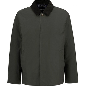 Barbour Mens Lorden Waxed Mac - Olive OL99