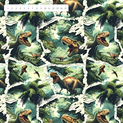 Softshell dinosauří džungle by MIMI