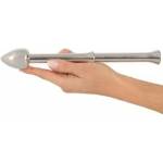 Rebellion Rebel Metal Milking Stick - Rechargeable Prostate System, Silver, 26.5cm