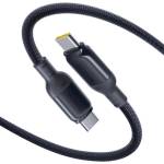 Baseus Кабел с бързо зареждане за устройства с USB-C порт - Baseus PicoGo Liquid Silicone USB-C to USB-C Cable 240W (100 см) (черен) (E0423300)