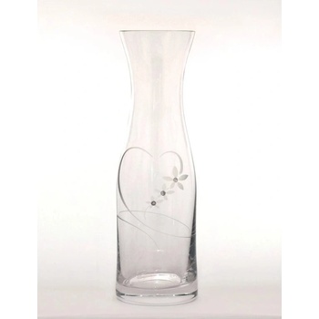 Bohemia Crystal Karafa na víno srdíčka 1000 ml krystaly Preciosa