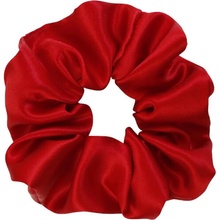 MURU Velká Hedvábná Scrunchie Gumička - Červená