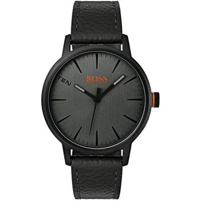 HUGO BOSS Orange Copenhagen Watch 1550055 - луксозен аналогов часовник с кожена каишка (черен)