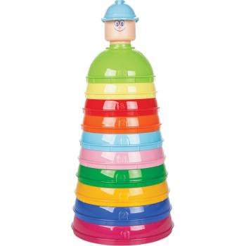 Pilsan Бебешки рингове Pilsan - Цветна пирамида, 10 части (109592)