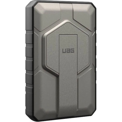 Urban Armor Gear Rugged Magnetic Wireless Power Bank 10000 mAh 20W - преносима външна батерия с USB-C порт, USB-A изход, безжично зареждане с MagSafe и пръстен против изпускане (си