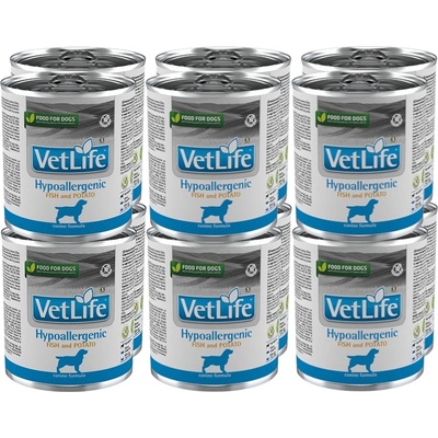 Farmina Vet Life Хипоалергенна храна за кучета с риба и картофи 12x300г