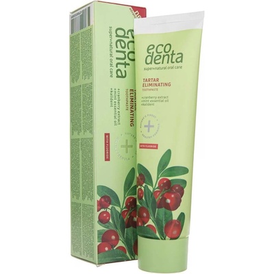 Ecodenta osviežujúca proti zubnámu kameňu 2v1 s brusnicami a Kalidentem 2in1 Refreshing Anti-Tartar 100 ml