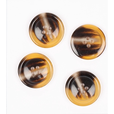 Knoflík DROPS 711 - imitace rohoviny (karamel) 25mm – Zboží Dáma