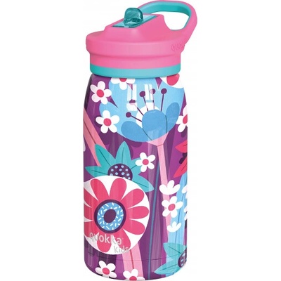 Quokka Nerezová termofľaša s náustkom Pop Kids Blooming Garden 445 ml