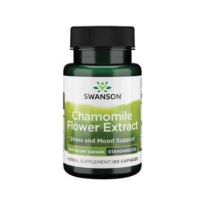 Swanson Chamomile Flower Extract 60 kapslí 500 mg