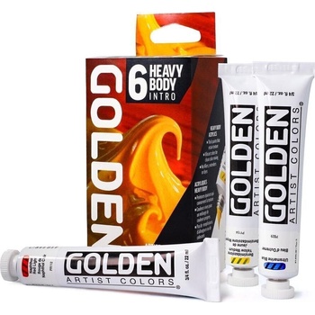 Golden Artist Colors Heavy Body Intro Комплект акрилни бои 6 x 22 ml (0000075-0)