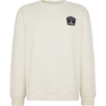 KnowledgeCotton Apparel Мъжки пуловер KnowledgeCotton Apparel Loose Sweater With Badge At Chest Jumper - Egret (017-4147-0113)