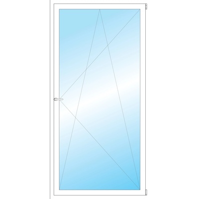 OKNA HNED Plastové okno 104x208 cm bílé otevíravé a sklopné pravé
