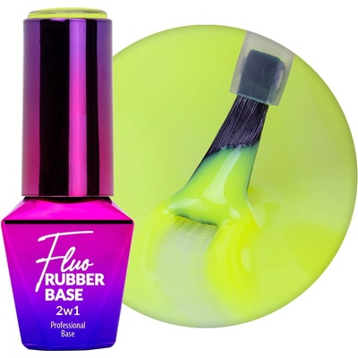 Molly Lac Rubber Base 2v1 Fluo Cool Swirl 2 10 ml