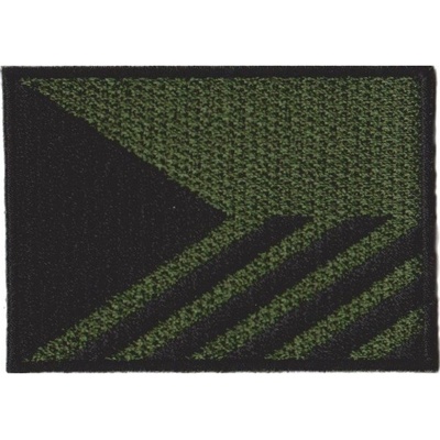 Nášivka VLAJKA ČR PRUHY velcro 7,5 x 5,5 cm ZELENÁ