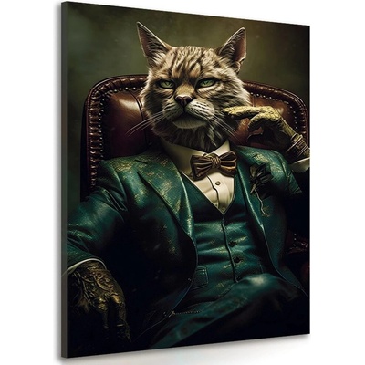 Obraz zvířecí gangster kocour - 80x120