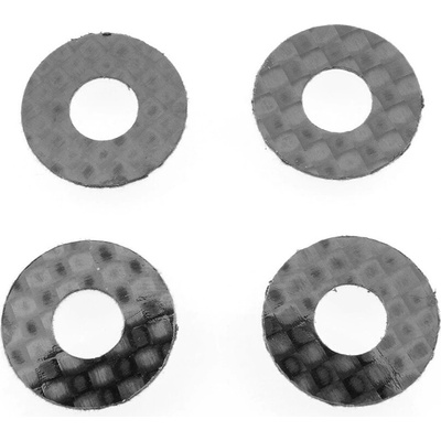 Revolution Design Ultra 1/10 TC Onroad uhlíkové podložky 4 ks pro 6 mm sloupky