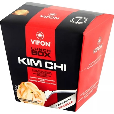 Vifon Lunch Box Instantní rýžové nudle s příchutí Kimchi pikantní 85 g