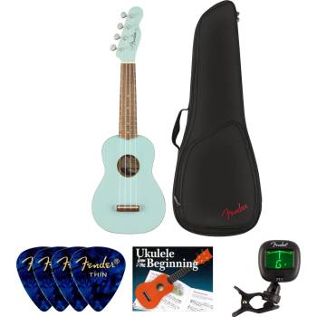 Fender Venice Soprano Ukulele WN SET Daphne Blue Сопрано укулеле (097-1610-504-SET)