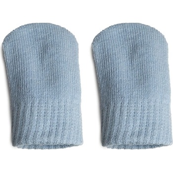 Kojenecké úpletové bavlněné rukavičky sv.modrá