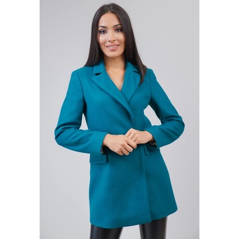 Image 1 of Radek's Collection Дамско палто средна дължина в цвят смарагд 42115-508