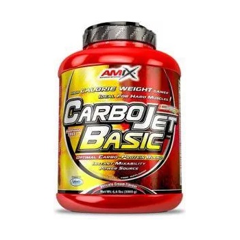 Amix Nutrition Гейнър за маса CarboJet Basic - Ягода, 3 кг. , 455