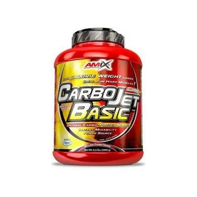 Amix Nutrition Гейнър за маса CarboJet Basic - Ягода, 3 кг. , 455