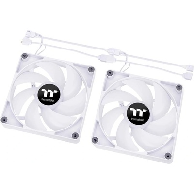 Thermaltake CT140 ARGB Sync PC Cooling Fan White (2-Fan Pack) CL-F154-PL14SW-A