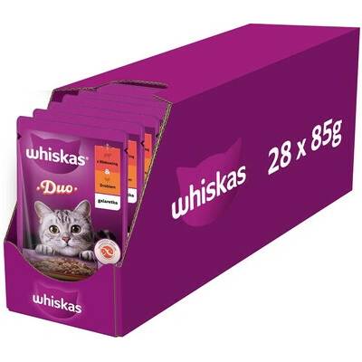 WHISKAS Adult 28x s hovädzím a hydinou 85 g