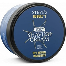 Steve´s No Bull***t Woody Shaving Cream změkčující holicí krém 100 ml