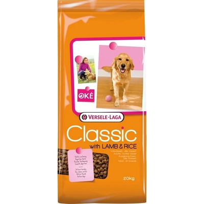 VERSELE-LAGA Classic Суха храна за кучета, с агнешко и ориз, 20 kg