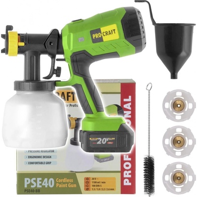Aku stříkací pistole Procraft PSE40bb (bez baterie a nabíječky) | PSE40bb