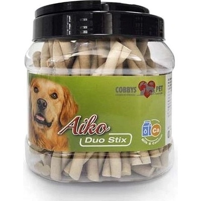 Cobbys pet aiko Duo Stix 12 cm Vápník Mléko 1 ks